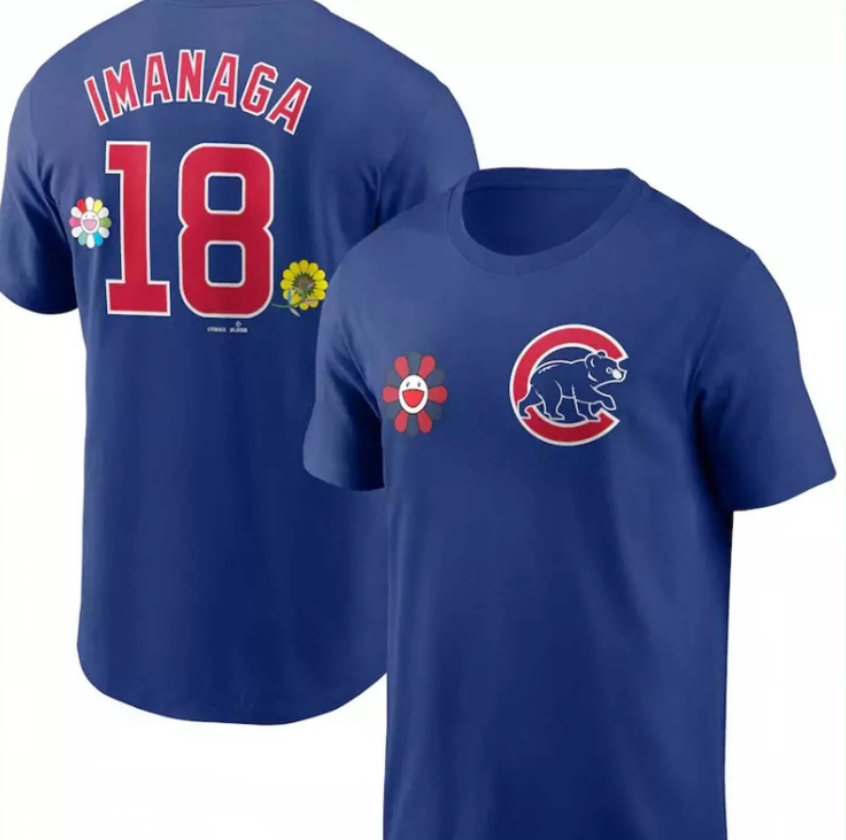 Men Chicago Cubs #18 Imanaga blue 2025 MLB T shirts->mlb t-shirts->Sports Accessory